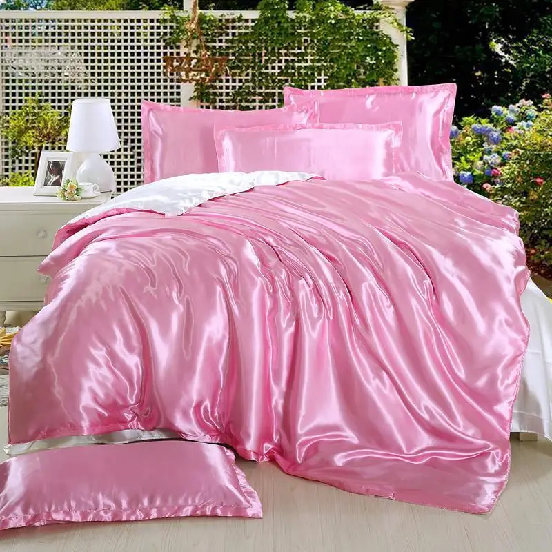 018 LOVINSUNSHINE роскошный комплект шерстяного одеяла queen King пододеяльник Шелковый покрывало одеяло в сплошной цвет AF03 - Цвет: 018