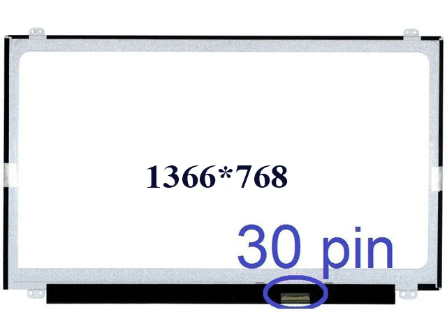 30-контактный разъем подходит для моделей LP156WHB TPA1 B156XW04 V.8 V.7 B156XTN04.0 B156XTN03.1 b1