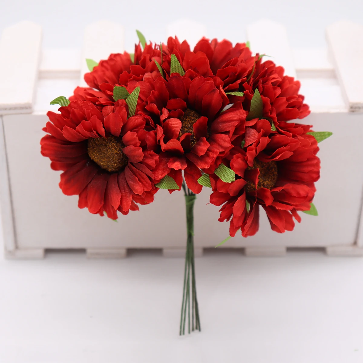 6 6 шт. ручной работы gerbera модный домашний сад невесты diy из упаковочного материала Свадебные банкетные Декоративные искусственные цветы ножницы Корона - Цвет: 6