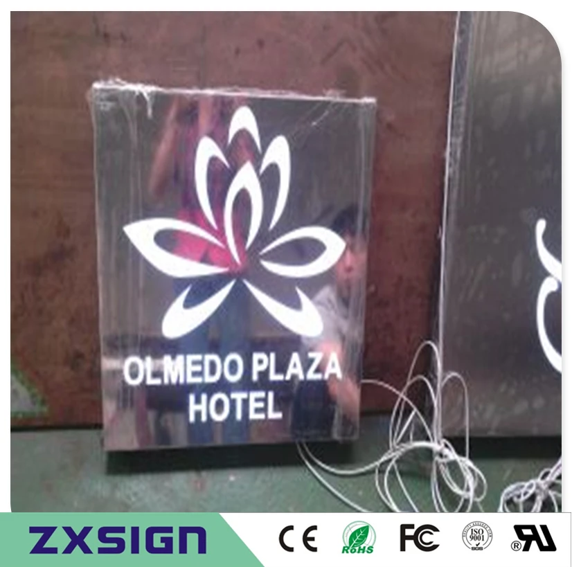 Световая коробка с подсветкой световая из нержавеющей стали для украшения