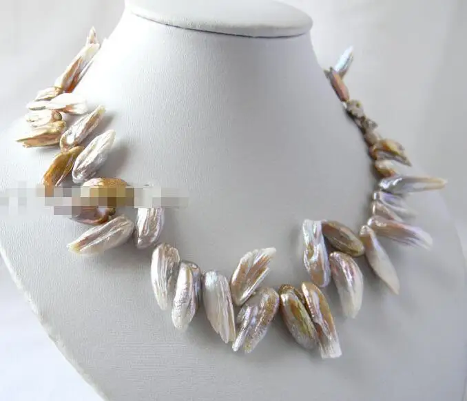 Ожерелье из пресноводного жемчуга реборн с крылом лаванды 17 &quot35&quot 10 мм x 23 |