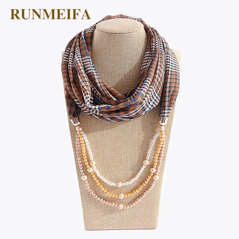 RUNMEIFA ювелирное изделие летние новые женские шарфы для девочек роскошные дамские