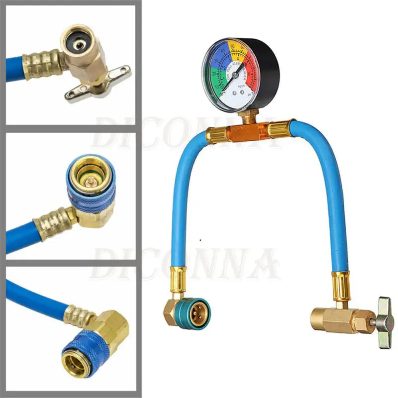 Измерительный шланг для перезарядки измерительный Адаптер A/C HVAC замены фреона