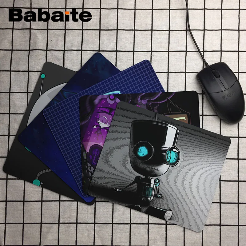 Большой коврик для мыши Babaite Funny Invader Zim Размер компьютерного коврика 180*220*2 мм и
