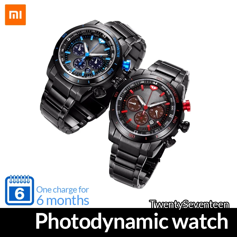 Новые фотодинамические Смарт часы Xiaomi TwentySeventeen с сапфировой поверхностью и