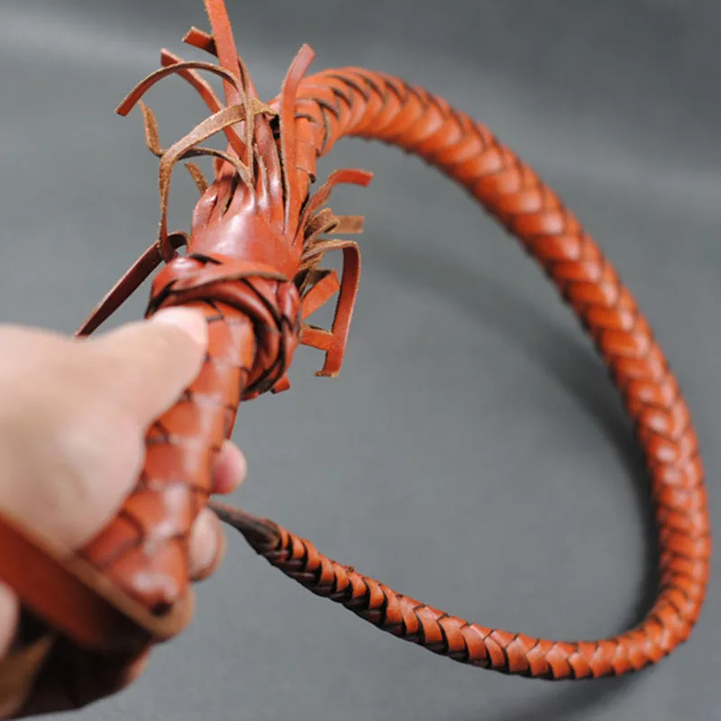 100 см ручной работы плетеный лошадь Древний китайский кнуты Flogger для гонок пояса