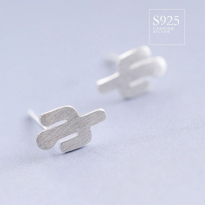 Женские серьги гвоздики s925 svCactus женские с милым джокером|stud earrings|stud earrings for