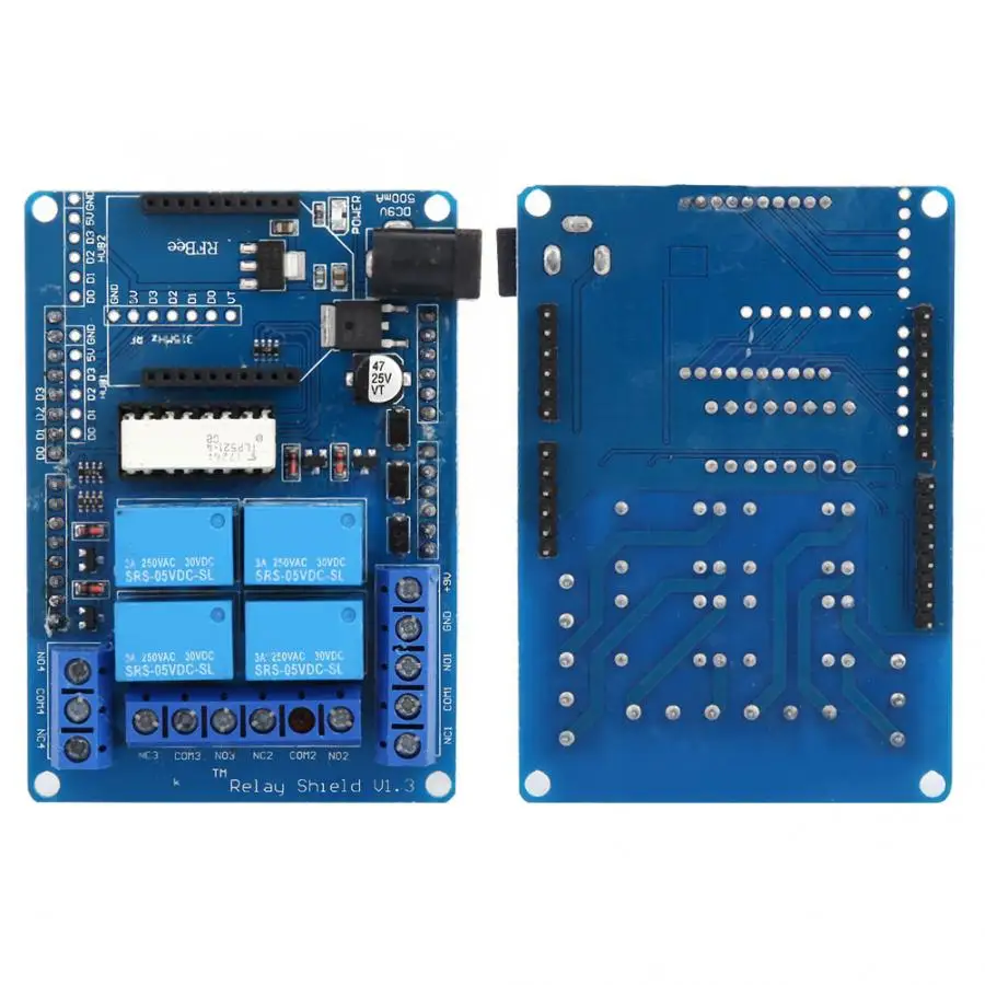 4-канальная Плата расширения релейного модуля постоянного тока 5 В со стандартным