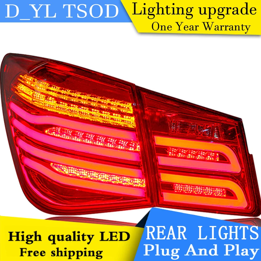 Автомобильный Стайлинг Cruze задние фары 2009 2014 светодиодный задний фонарь GLK LED DRL +