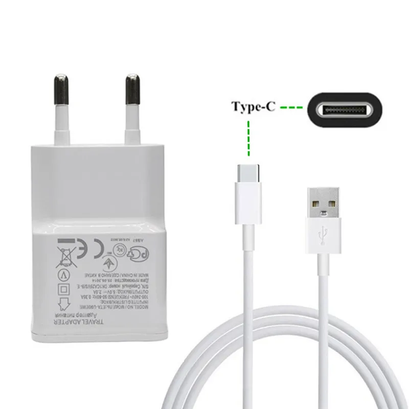 Дорожное Сетевое зарядное устройство USB Type C для Samsung Galaxy S10 S9 A3 A5 2017 A8 2018 A9 A70 A50 A30 A20E