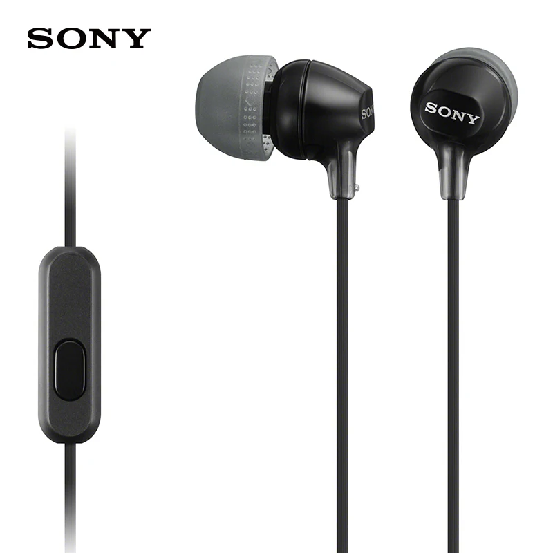 Сони наушники MDR EX15AP вкладыши гарнитура для сабвуфера кабель управления вызовами