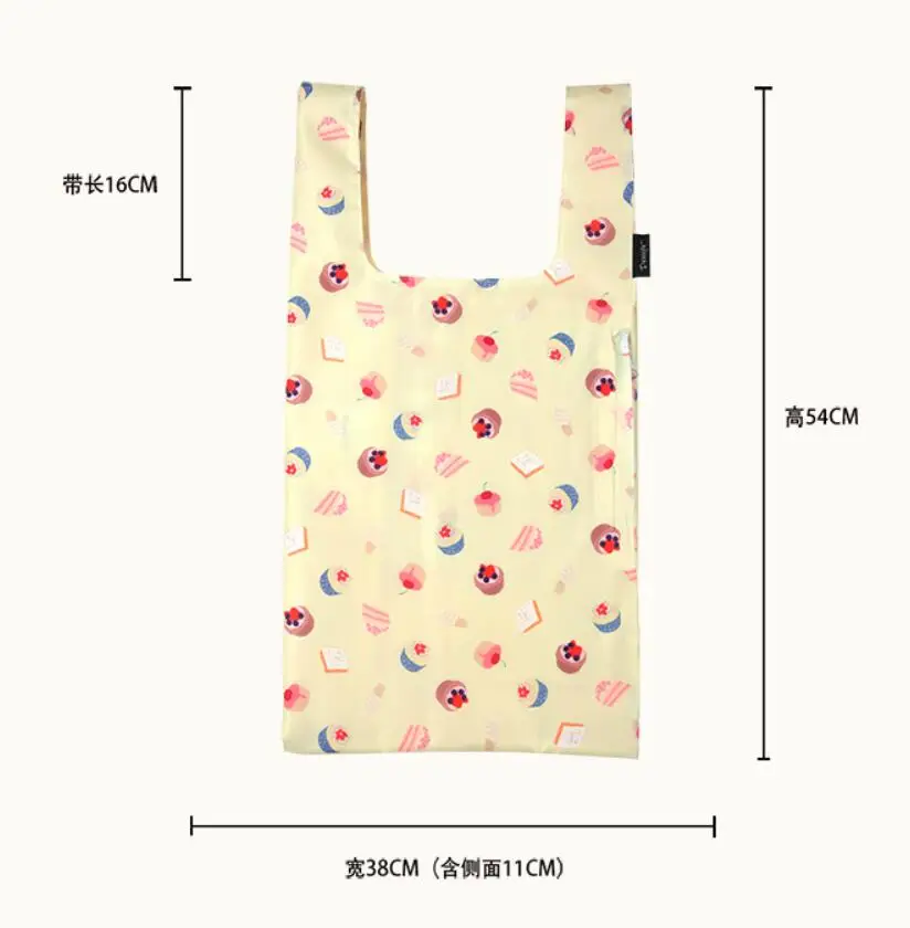 Hot Creative environmental storage bag Handbag Strawberry Foldable Shopping Bags Reusable Folding Grocery Nylon eco tote Bag | Багаж и