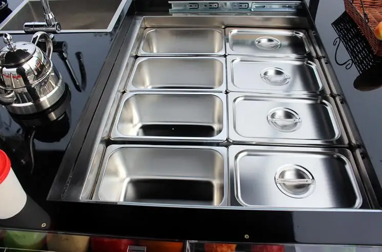 Новый дизайн 2020 Мобильная тележка для еды велосипед грузовик трейлер киоск кофе