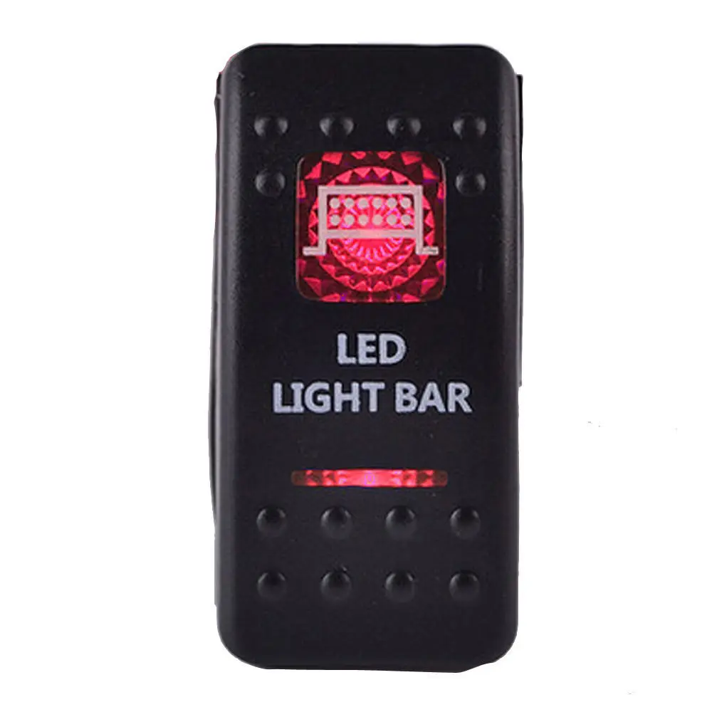 EE support 40A Wiring Harness Kit Red LED Light Bar Rocker Switch Toggle Lamp Fuse SPST | Автомобили и мотоциклы