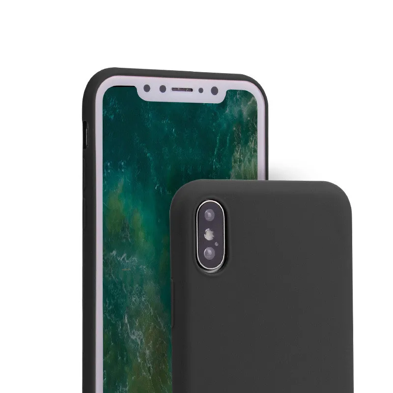 Силиконовый чехол для iPhone 7 8X6 6s Plus7 Plus 8 5 5S SE Fundas мягкий резиновый из ТПУ красного