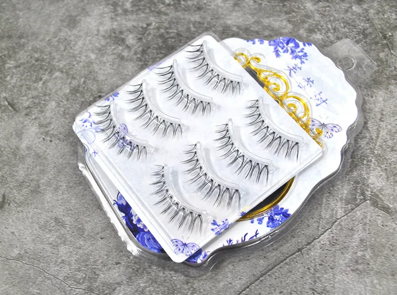 Азиатские ресницы для девочек телесный макияж натуральные накладные Длинные