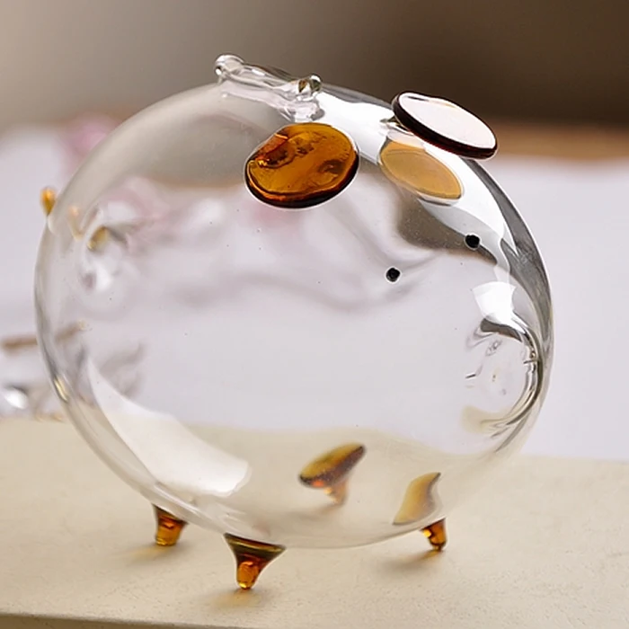 Сладкая кавайная большая копилка в виде горшка подарок сделай сам прозрачная