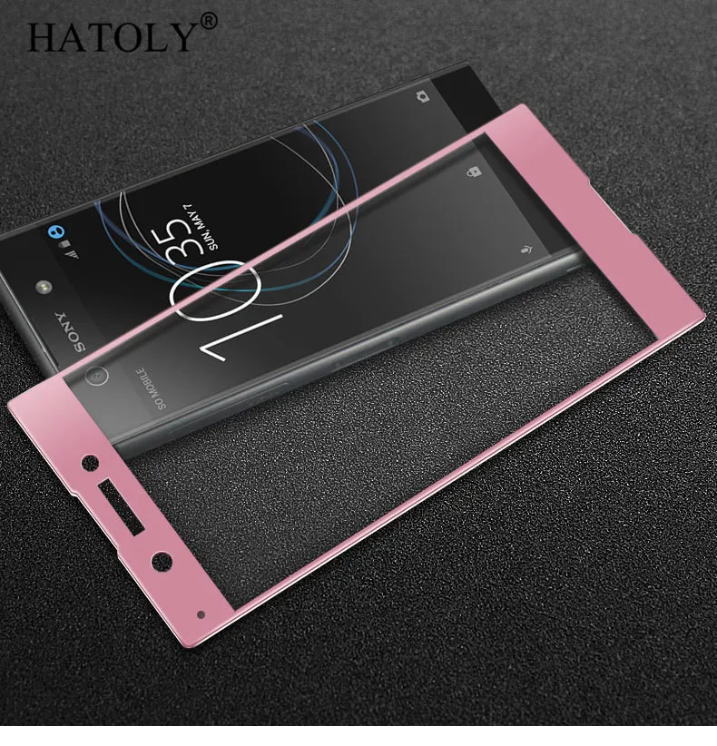 Защитное стекло для экрана для sony Xperia XA1 закаленное стекло для sony Xperia XA1 стекло для sony XA1 G3112 стекло} - Цвет: Pink