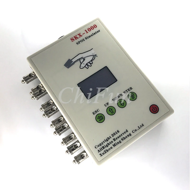 

Upgraded version of the oxygen ECG integrated simulator SKX-1000E+ oxygen saturation detector