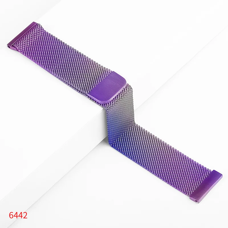 Multicolor Ремешок для часов, Миланская петля, Нержавеющая сталь band для samsung Шестерни S3 Frontier/классические 22 мм/S2 S4 20 мм Galaxy Watch 46/42 мм сменный ремешок - Цвет ремешка: Multicolor