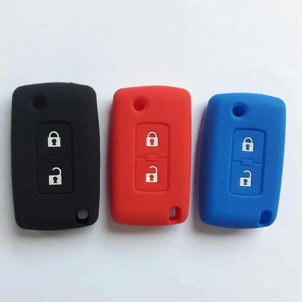 RUNFA Чехол для автомобильного брелка кожаная куртка силиконовый чехол ключа Mitsubishi
