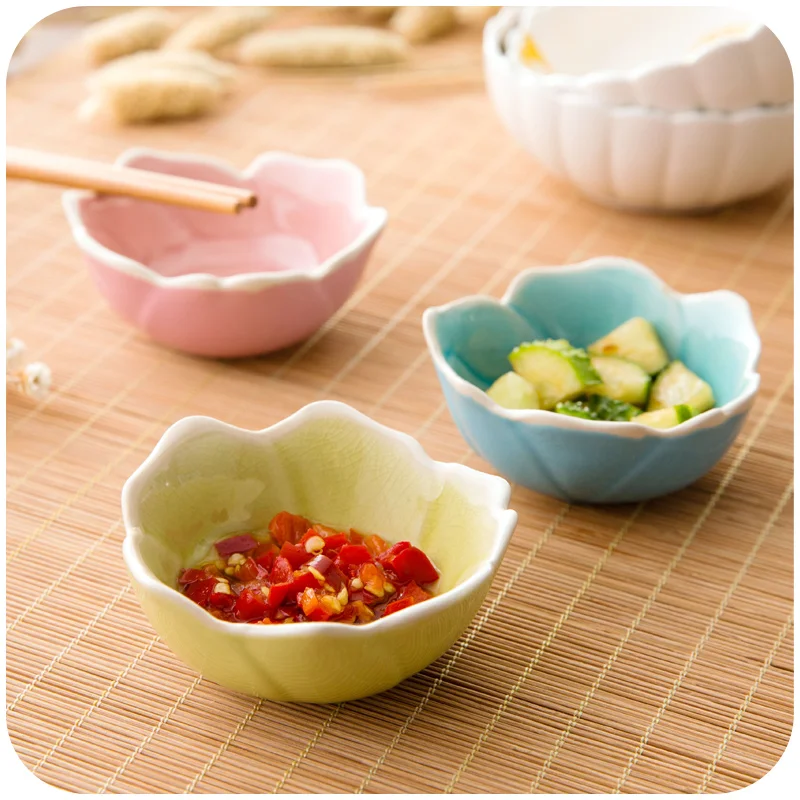 Креативные розовые керамические маленькие тарелки блюдо для приправ льда