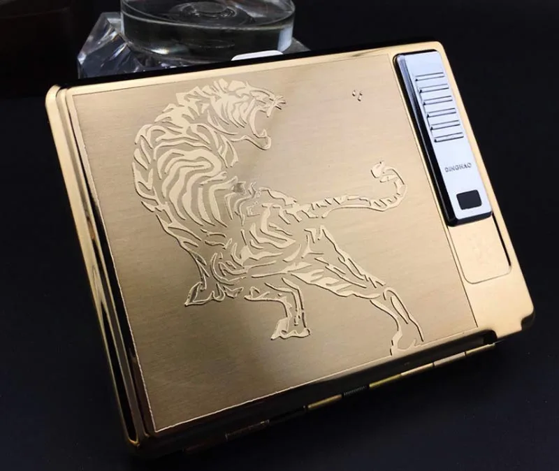 

100pcs USB lighter cigarette case for 20 cigarettes pack