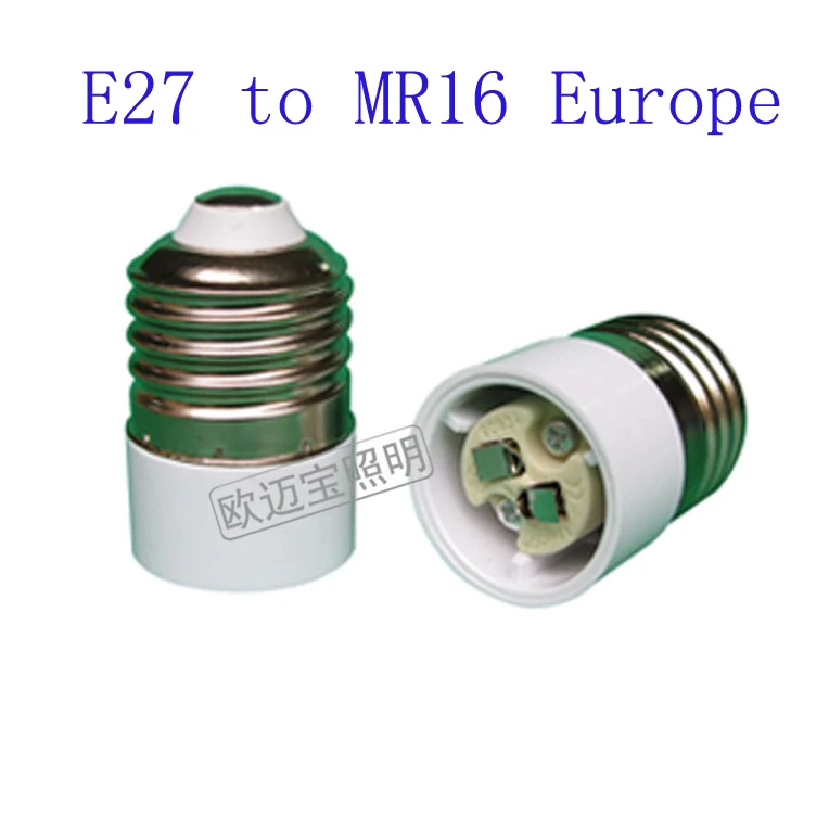 

10 pcs/lot ,E27 to MR16 Europe, E27 durable MR16 European standard conversion lamp holder LED adapter aging seat