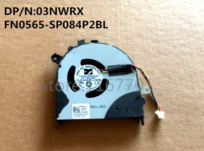 

Laptop/Notebook CPU Cooling Fan For Dell inspiron 15-7000 7558 7568 03NWRX FN0565-SP084P2BL 023.1003J.0001