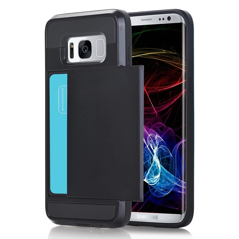 Ikasfeu TPU + PC чехол для телефона Samsung Galaxy S8 с горкой слот карты Новый Дизайн телефон