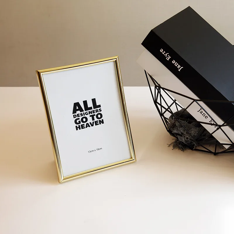 Роскошная рамка для фотографий 7/10 дюйма многофункциональная Золотая