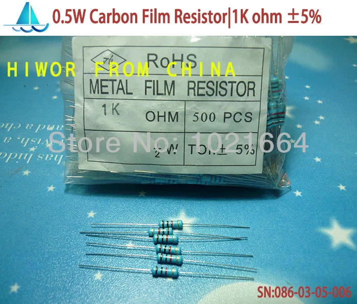 Diy 0 1 до 100 220 910 к 470 10 м Ом 300 2 ом 5 Вт 1/2 ватт 5% резисторы из углеродистой пленки |