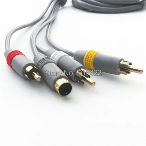 Новый 6-футовый AV TV S-Video SVideo SAV кабель для Nintendo PlayStation 10 шт./лот | Электроника