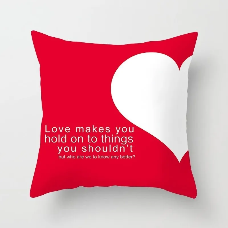 Love Mr Mrs подушка для двоих, чехол из полиэстера для милых влюбленных, наволочки Декор для дома, свадебное украшение, наволочка 45*45 см 40824