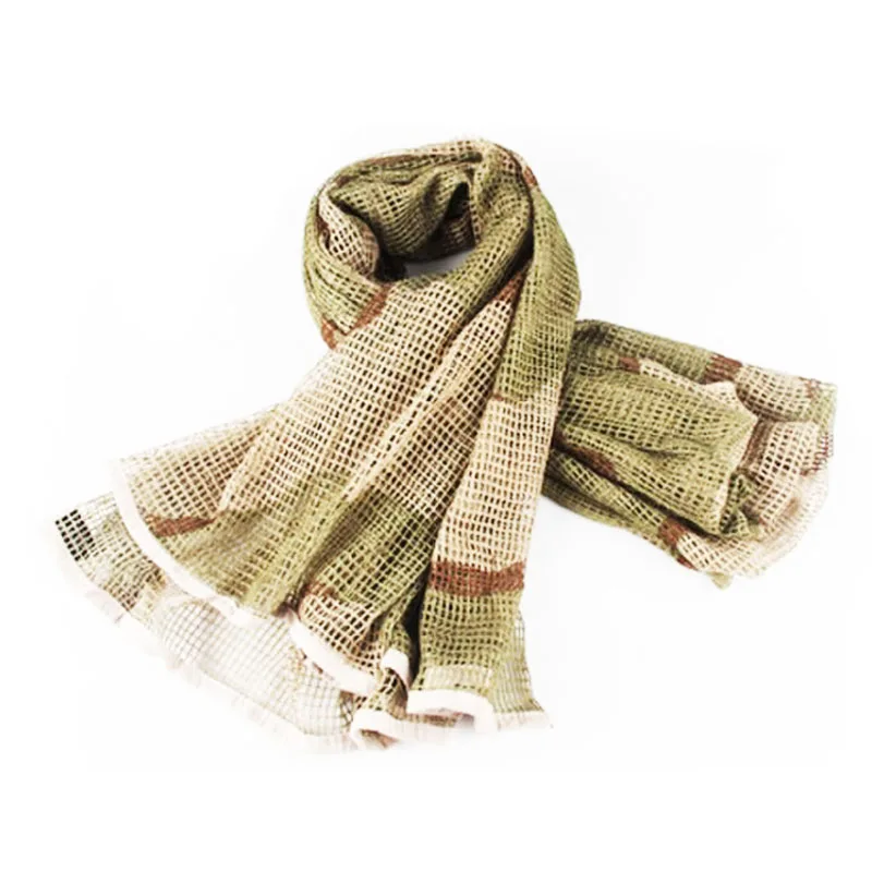 New Jungle Camouflage Men Mesh Scarf AutumnWarm Neck Army Muffler Scarfs Winter Mens Military Tactical camo Shawl Scarves Wrap