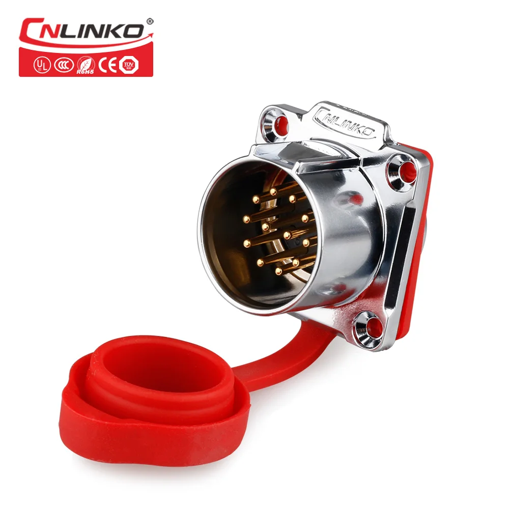 Socket Cnlinko M24 IP67 сигнал DC 10A Электронный женский 12 контактный разъем водонепроницаемый нажимной быстрый разъем 400 в пайки cable plug connector Drop shipping/ wholesale - Цвет: Socket