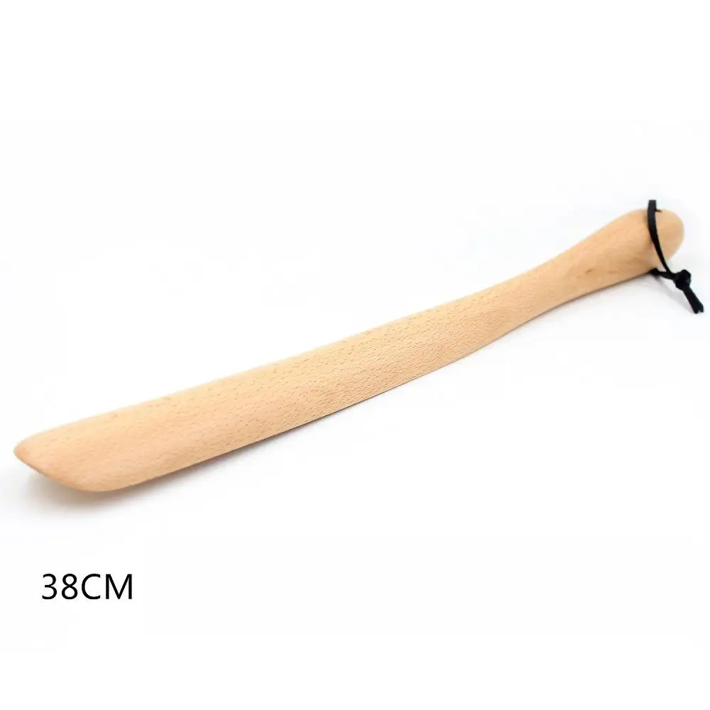Европейский Shoehorn Удобная вытягивающая обувь настоящая обувь для обуви насосная деревянная ручка 38 см