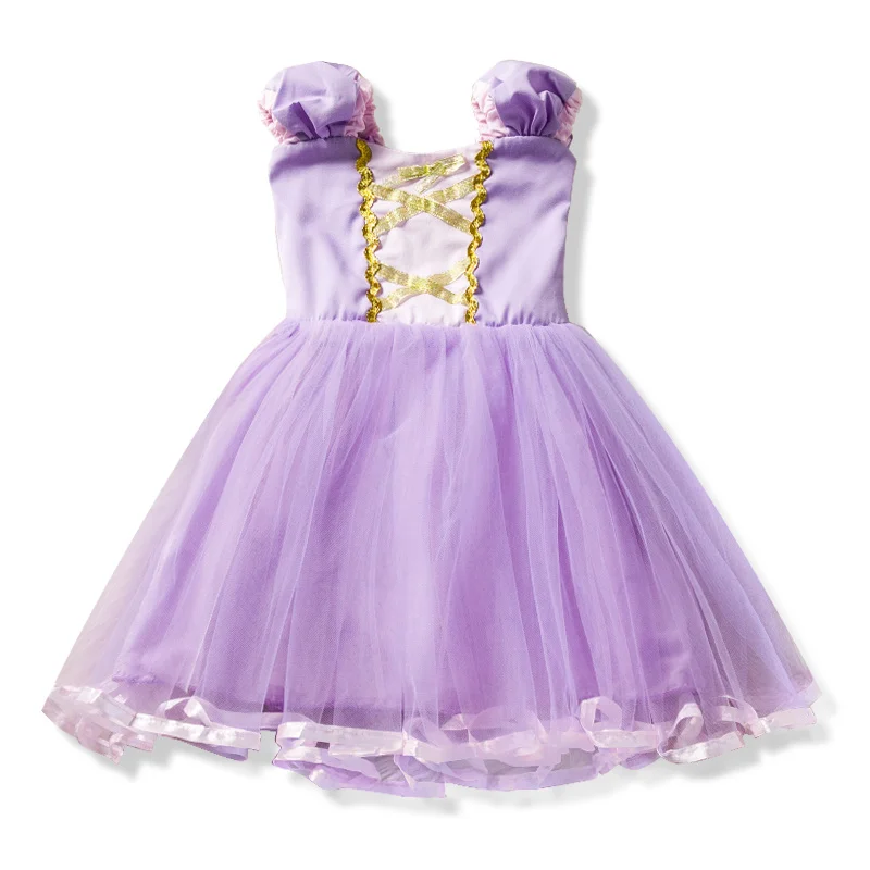 Pretty Princess Girl Party Dress Tutu Birthday Outfit Up Little Girls Summer Clothes Baby Cosplay Costume Fancy Ball | Детская одежда и