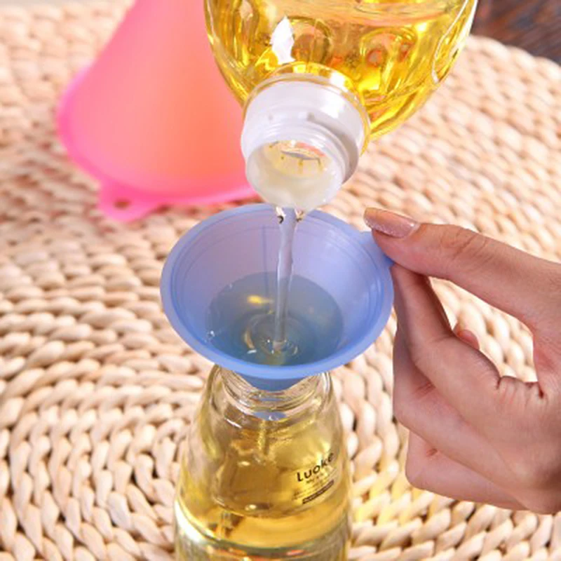 5 шт. Кухня Пластик мини гель Практическая Воронки лабораторные Карамельный цвет