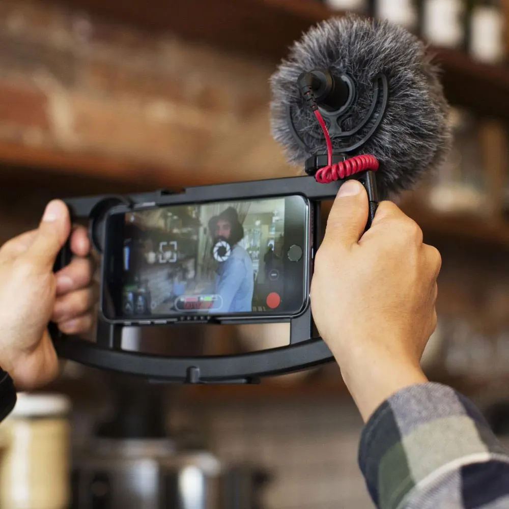 Rode VideoMicro микрофон для записи интервью с Deadcat Canon Nikon DSLR камера iPhone Zhiyun Dji