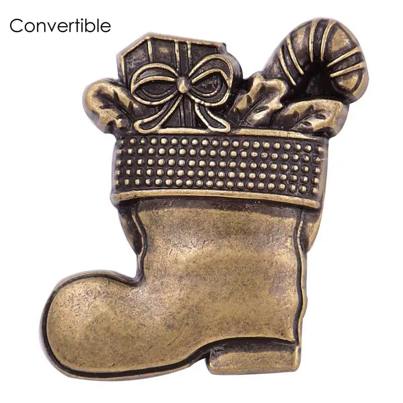 2018 Rivca жемчужная Камея металлические красные рождественские туфли Магнитная