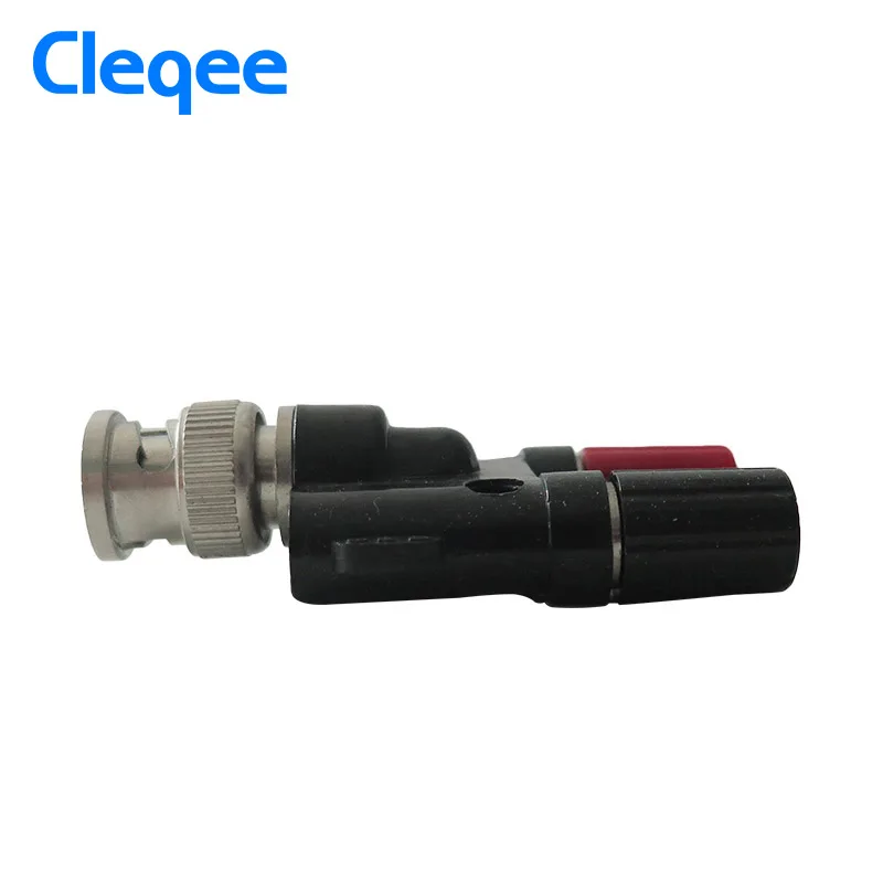 

Cleqee P7009 5Pcs BNC Male Plug To Two Dual Banana Jack RF Adapter Connector