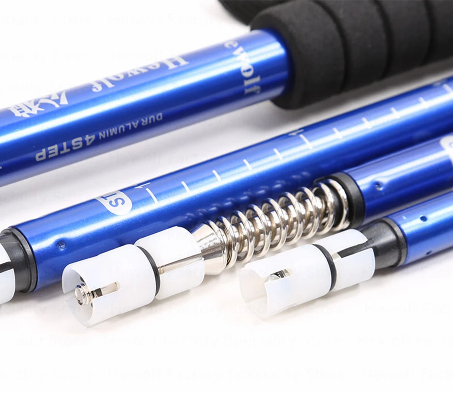 Хэульф Кемпинг Открытый Походный Шест Телескопический Ходьбы Противоскользящая Амортизационная Ручка Удобное Восхождение.