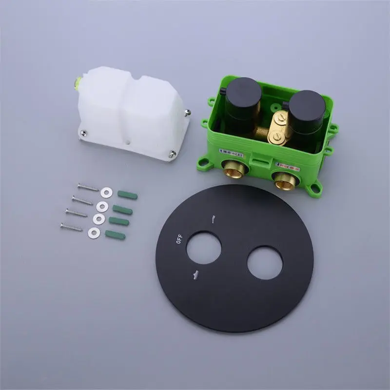 Набор из 8 дюймового смесителя для душа матовый черный 10 дюймовый латунный