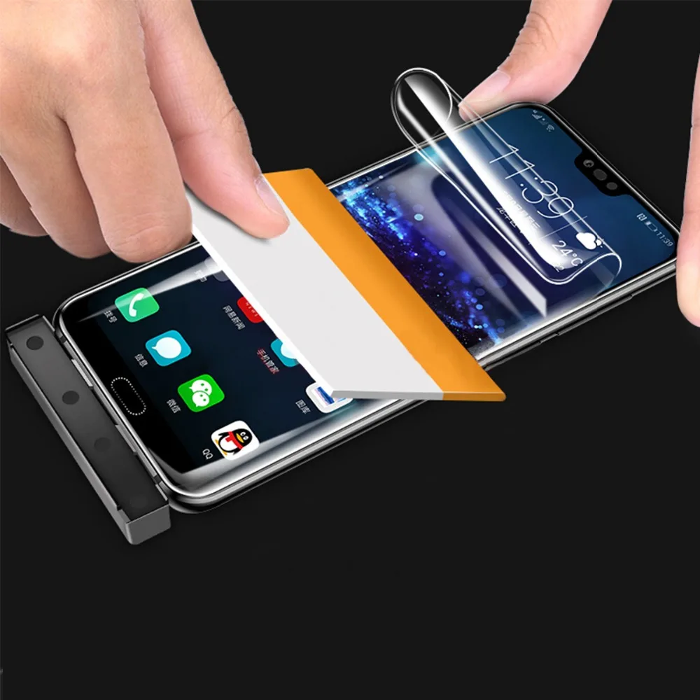 Полное покрытие мягкая Гидрогелевая пленка для huawei P20 Lite Pro Honor 10 V10 7X 8C Nova защитная пленка(не стекло