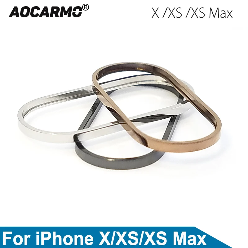 Металлическая задняя камера Aocarmo внешнее кольцо для объектива iPhone X/ XS Max