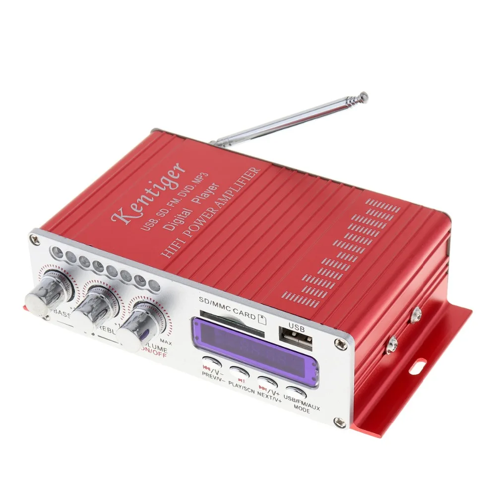 HY 502 DC12V 5A 2CH Hi Fi цифровой аудио плеер Автомобильный усилитель fm радио стерео