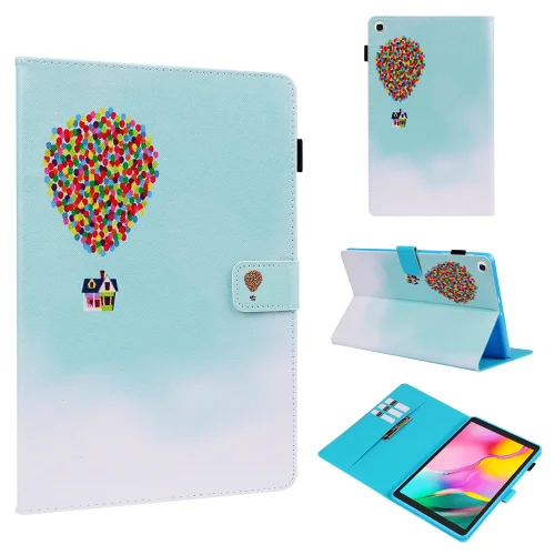 HYYGEDeal Colorful Flowers Flip PU Wallet ID Card Stand Tablet case cover for Samsung Galaxy Tab A 10.1 T510 T515 2019 | Компьютеры и