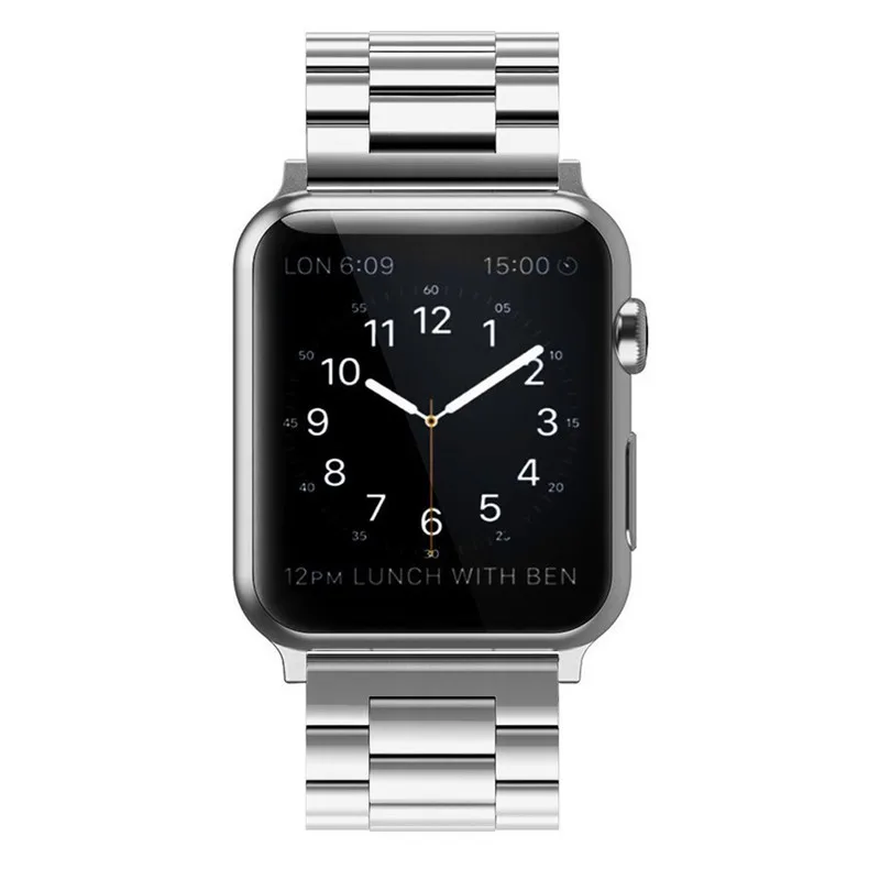 Ремешок из нержавеющей стали для Apple Watch 40 мм/44 мм серии 2/3/4/5 сменная классическая