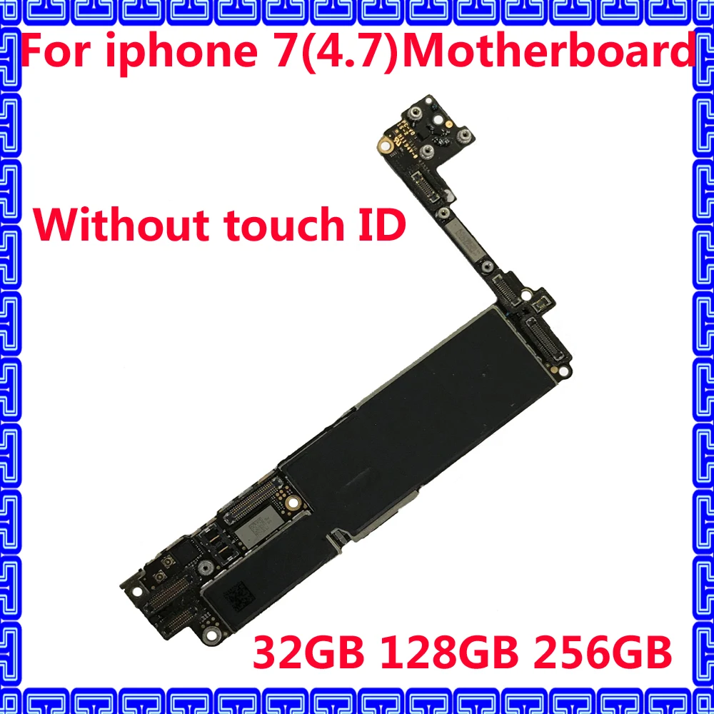 

Оригинальная материнская плата для iphone 7, 32 ГБ/128 ГБ/256 ГБ, без touch ID с системой IOS, полностью разблокированная материнская плата без отпечатков...